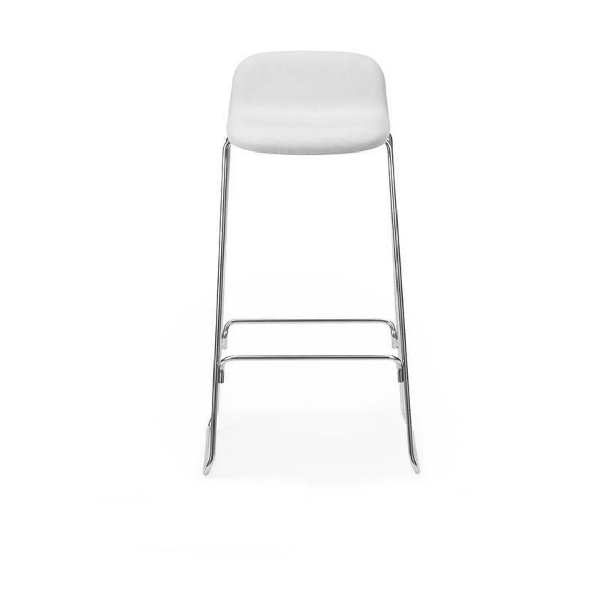 JustBarstool 75 Cm W. Back Full Uph. Chrome